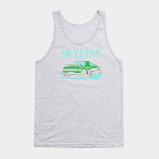 R32 skyline GTR Godzilla jdm poster Tank Top